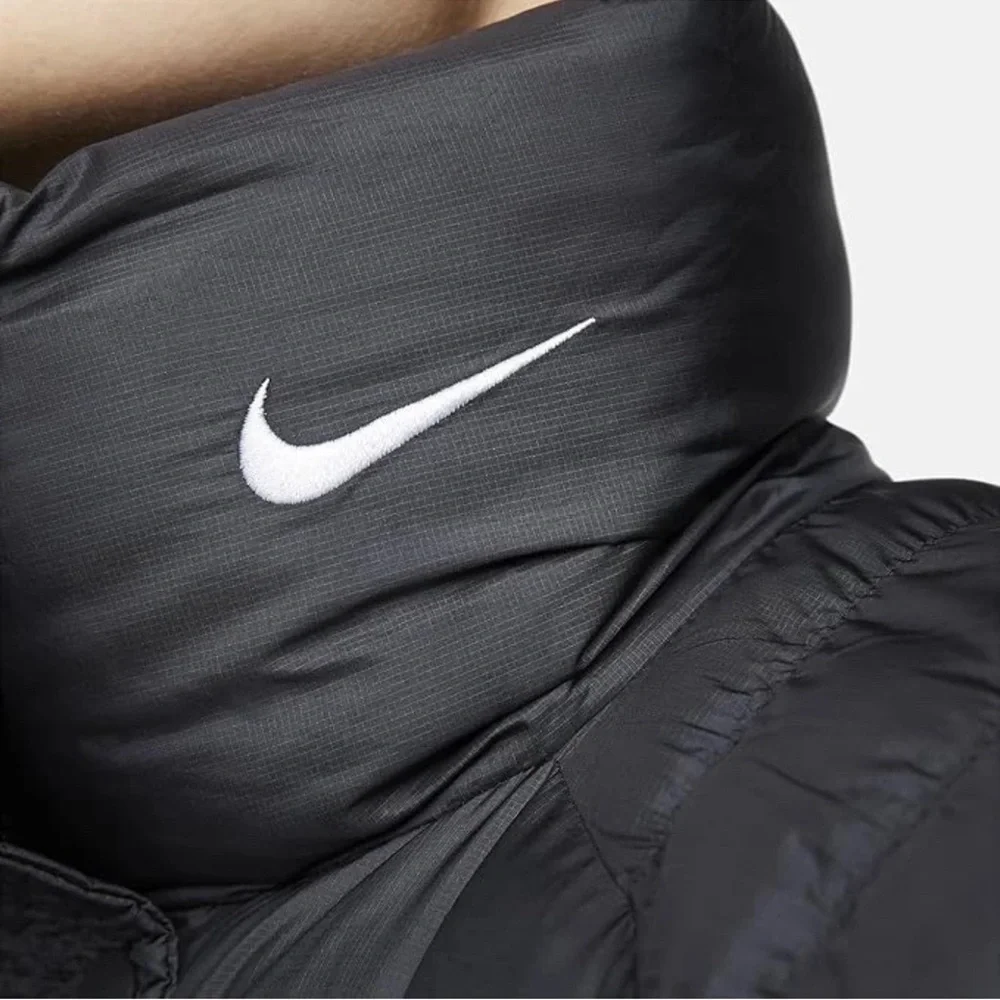 Nike Sportswear Swoosh Puffer PrimaLoft® Women's Therma-FIT Parka, Black S NWT